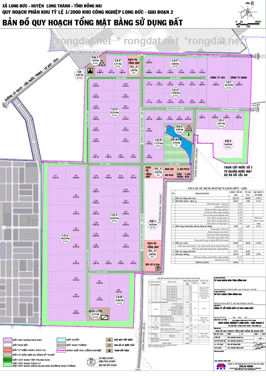 Quy hoach Khu cong nghiep Long Duc giai doan 2 huyen Long Thanh tinh Dong Nai rongdat.net2