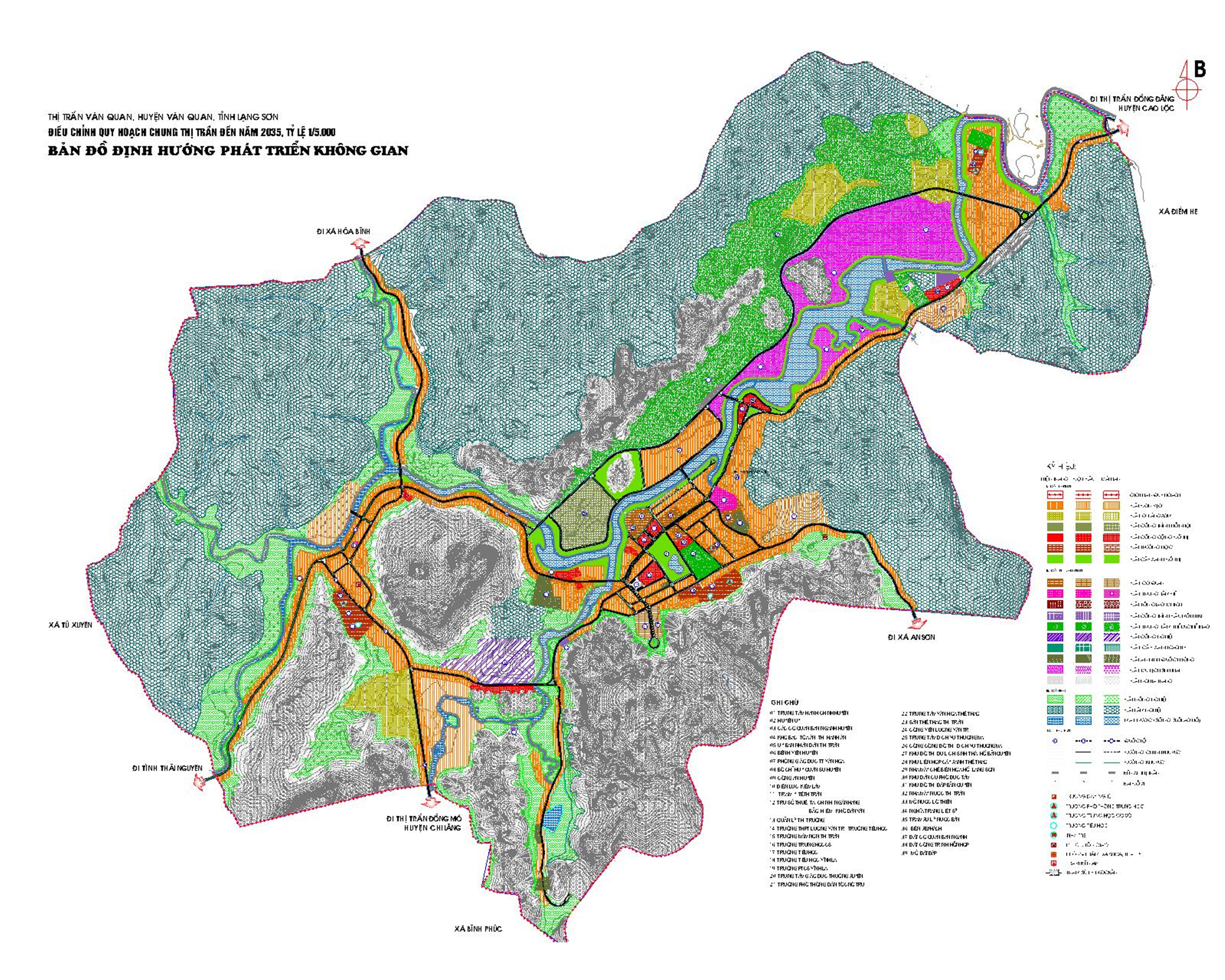 Quy hoạch chung thị trấn Văn Quan, huyện Văn Quan đến năm 2035, tỷ lệ 1/5000