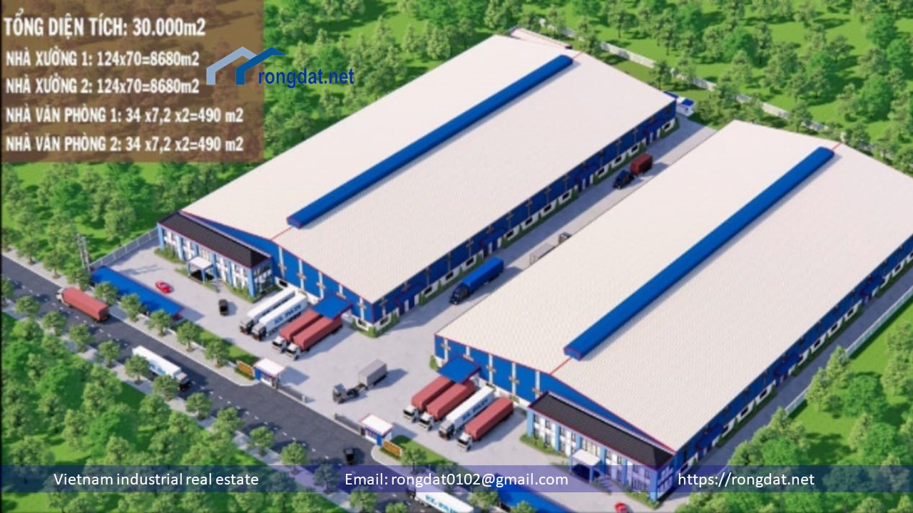 Cho thuê 17.360 m2 nhà xưởng mới, hiện đại tại khu công nghiệp Mỹ Phước 3, Bình Dương