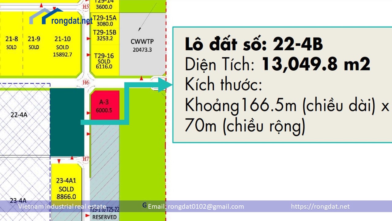 Bán 1.3 ha đất trong khu công nghiệp Quốc Tế Protrade Bình Dương (PITP).