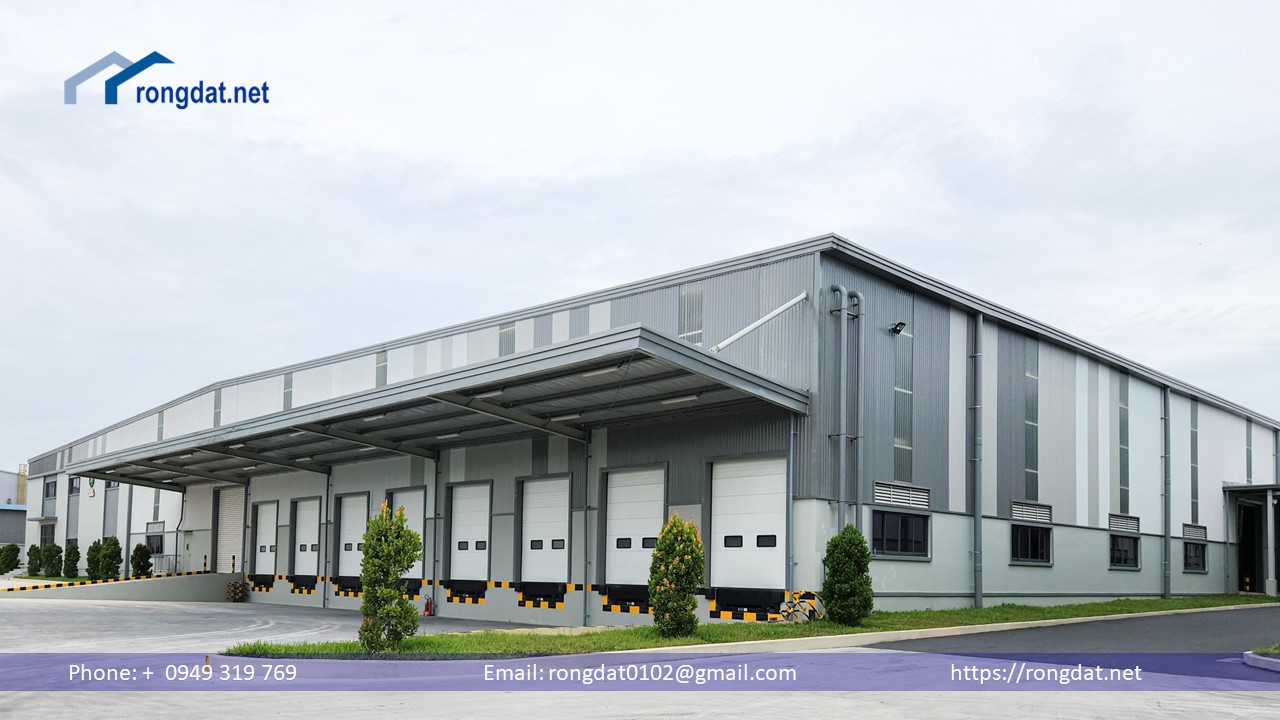 Cho thuê 6000 m2 nhà kho hiện đại tại khu công nghiệp Mỹ Phước 3, Bình Dương.