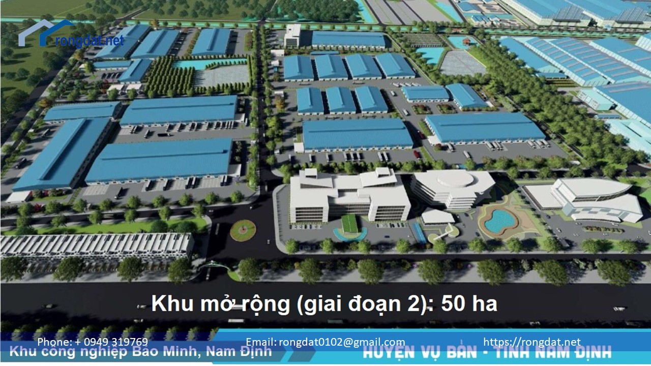 Bán 1.8 Ha đất thương mại, dịch vụ trong Khu Công Nghiệp Bảo Minh, Nam Định