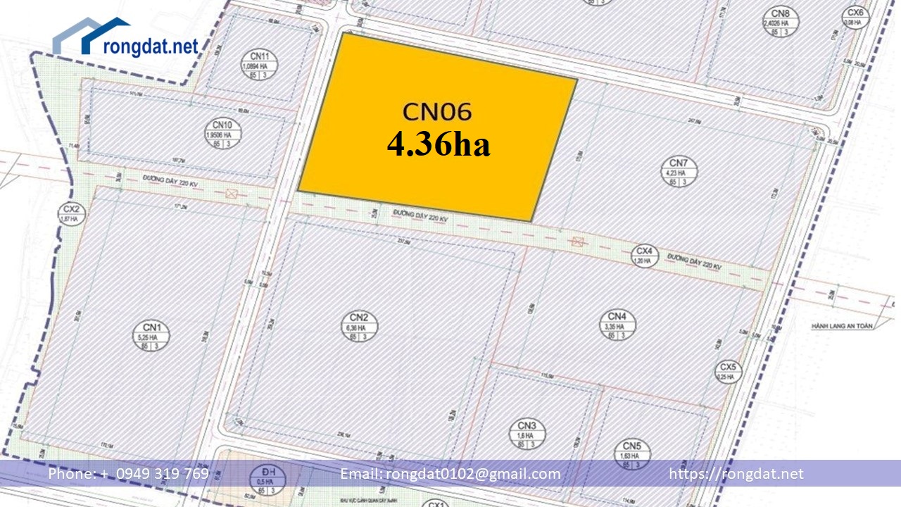 Bán 4.36 ha đất tại cụm công nghiệp Gia Phú, Ninh Bình