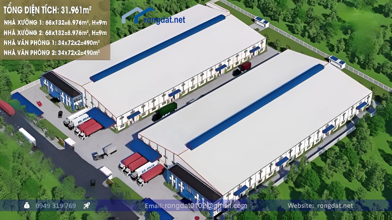 Cho thuê 18.000 m2 nhà máy tại khu công nghiệp Mỹ Phước 3, Bình Dương