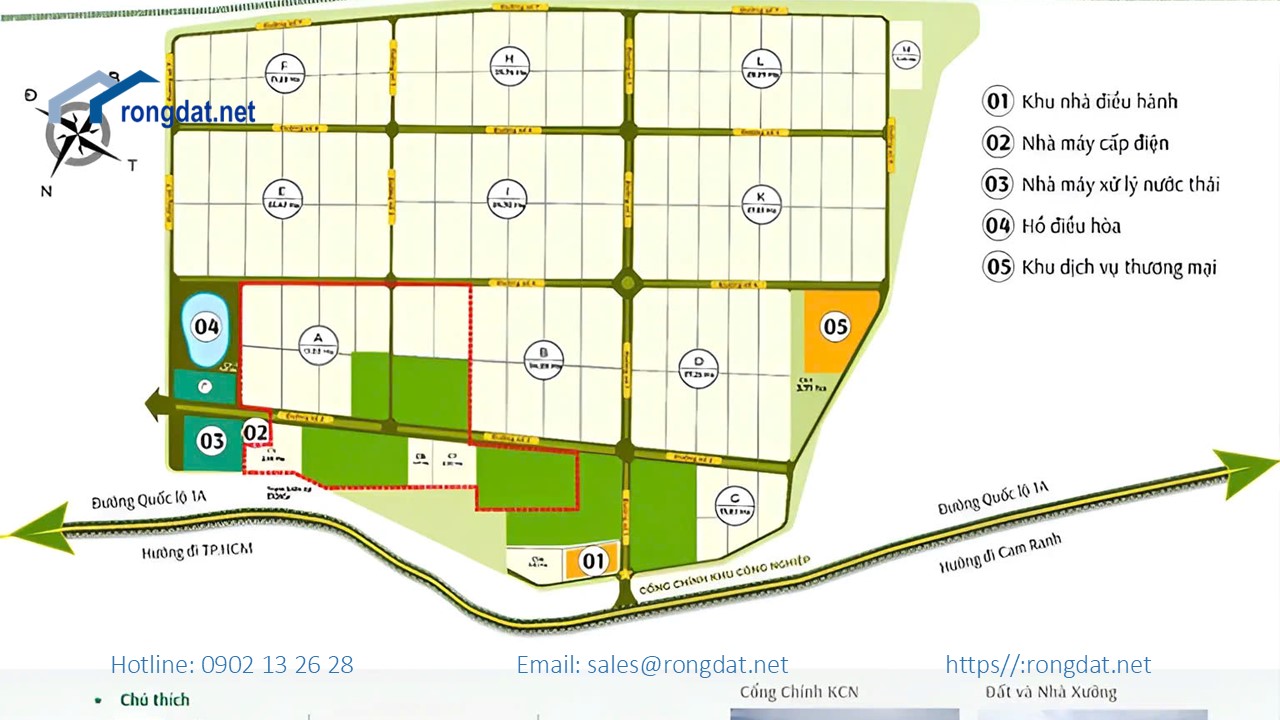 Bán Khu Đất 3.1 ha Trong Khu Công Nghiệp Du Long,Tỉnh  Ninh Thuận