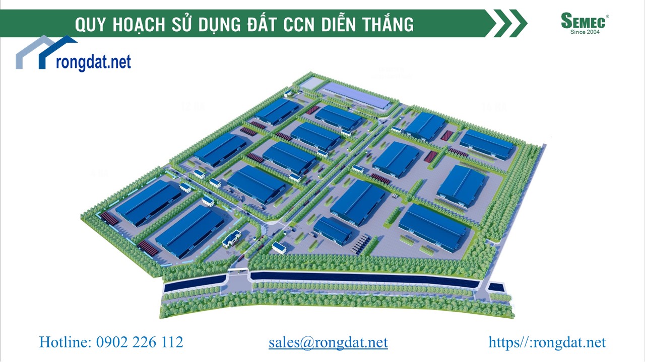 Bán 1 ha  đất tại Cụm Công Nghiệp Diễn Thắng, Nghệ An