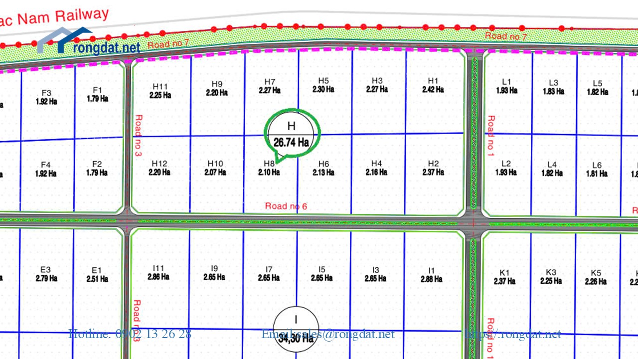 Lô Góc 2.2ha Khu công nghiệp Du Long ,Ninh Thuận