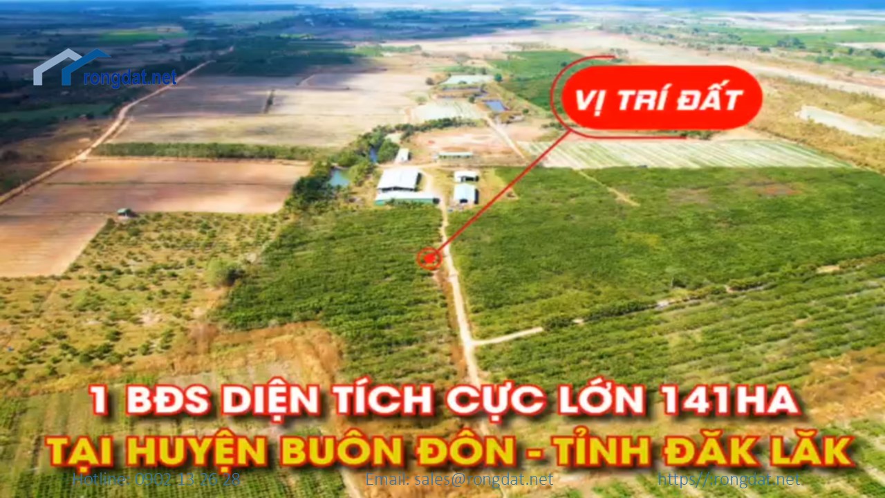 Bán 138ha đất tại xã Bôn Đôn tỉnh Đăk Lăk