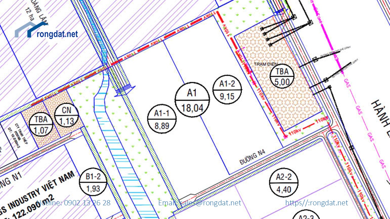 BÁN 18.04 HA ĐẤT TẠI KHU CÔNG NGHIỆP PHÚ MỸ 2 MỞ RỘNG, TỈNH BÀ RỊA – VŨNG TÀU