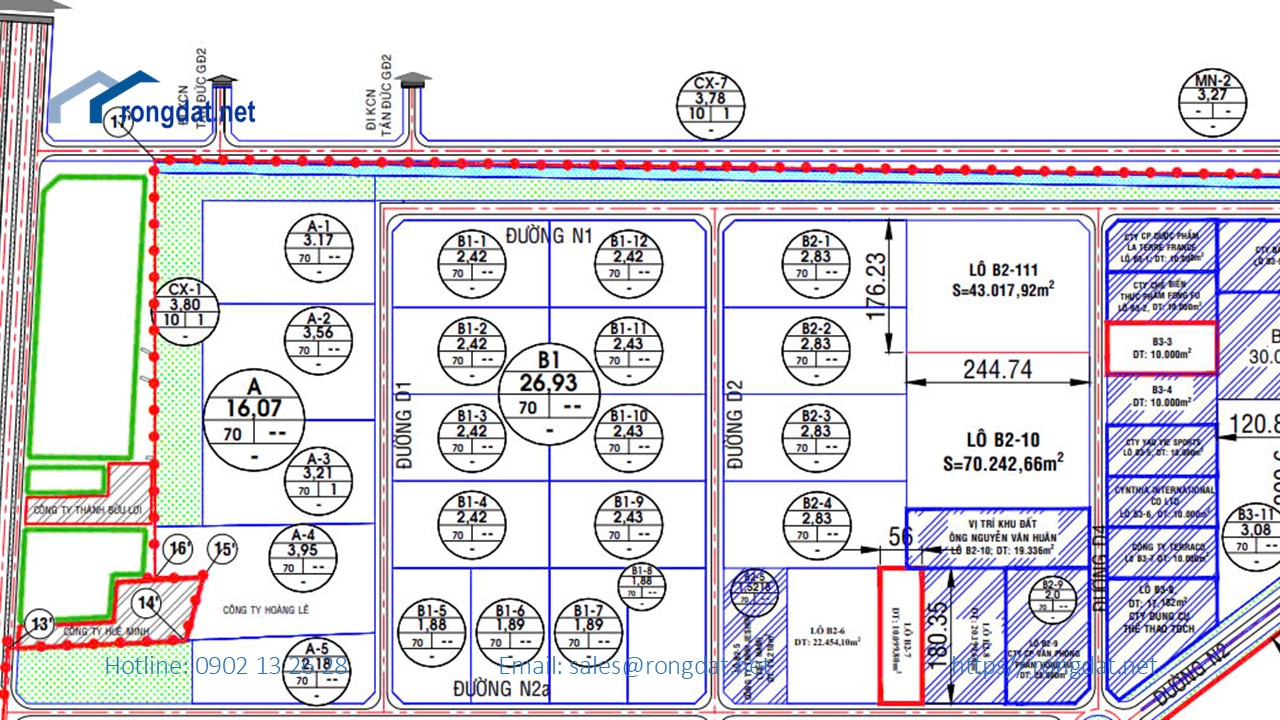 Bán 5ha đất tại khu công nghiệp Hữu Thạnh IDICO tỉnh Long An