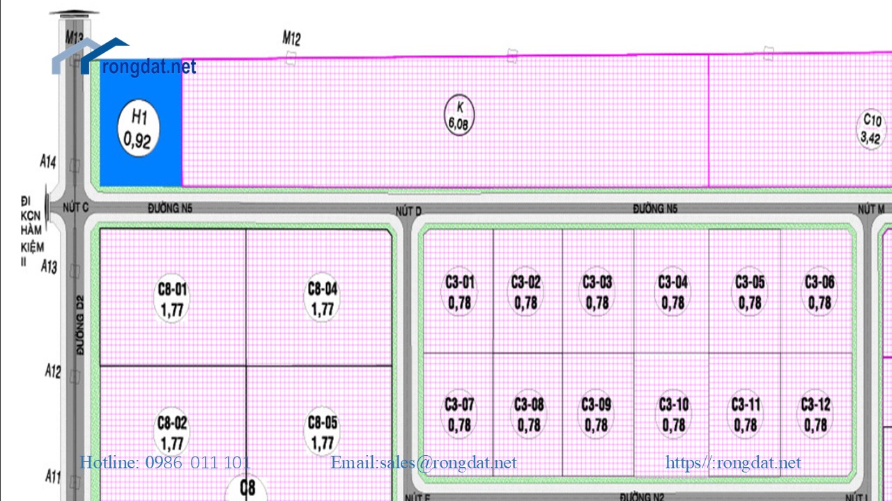 Bán 6.08 ha đất tại Khu Công Nghiệp Hàm Kiệm 1, Tỉnh Bình Thuận