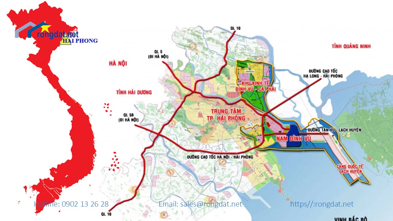 Bán 5ha đất tại khu công nghiệp Nam Đình Vũ ,Hải Phòng 