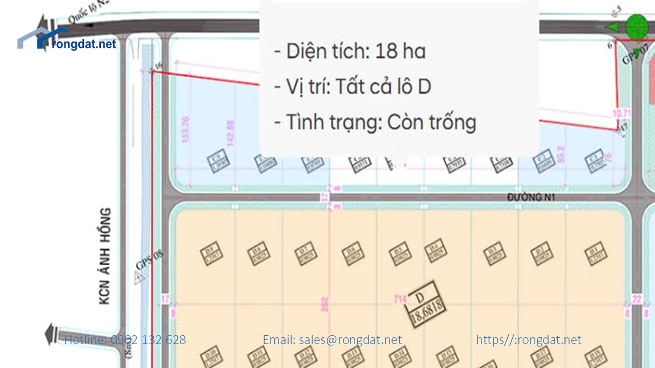 Bán 18 ha Đất Tại Khu Công Nghiệp Đức Hòa III – Slico, Tỉnh Long An