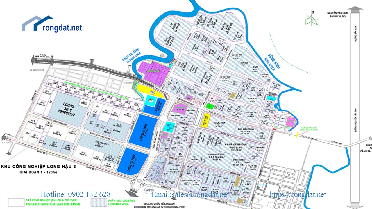 Bán 1.7 ha Đất Tại Khu Công Nghiệp Long Hậu, Tỉnh Long An