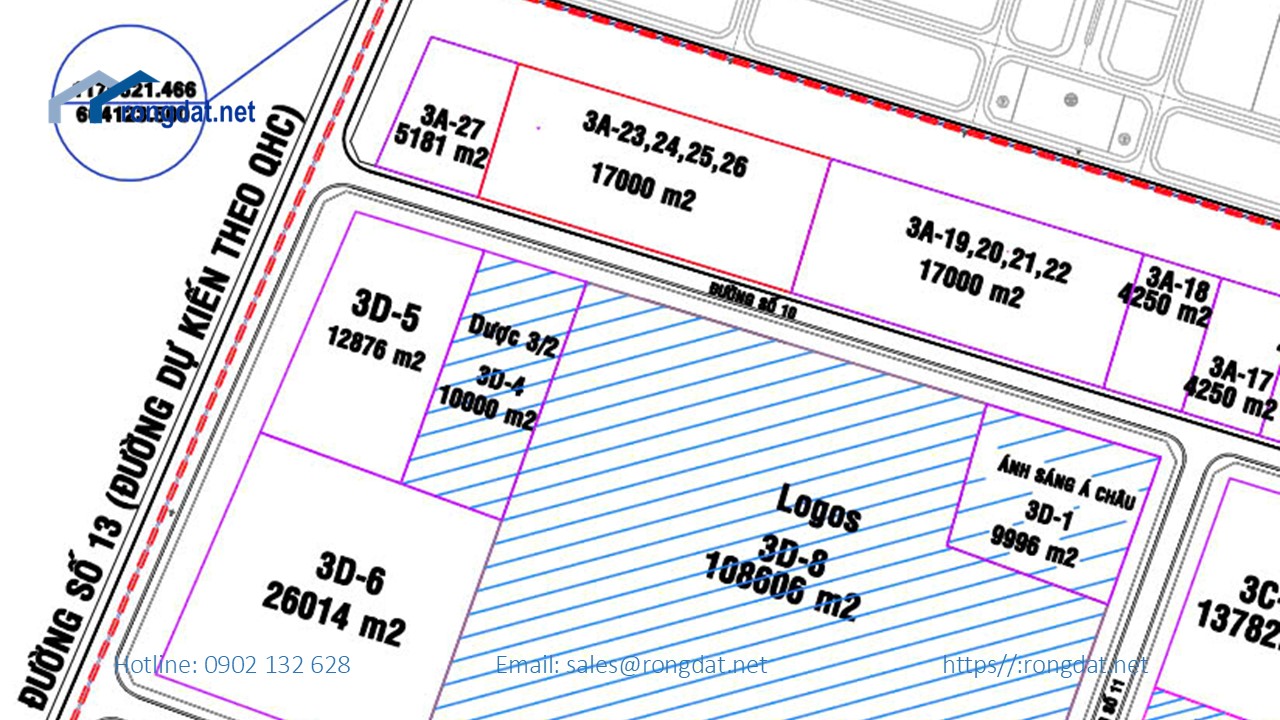 Bán 3.4 ha Đất Tại Khu Công Nghiệp Long Hậu, Tỉnh Long An