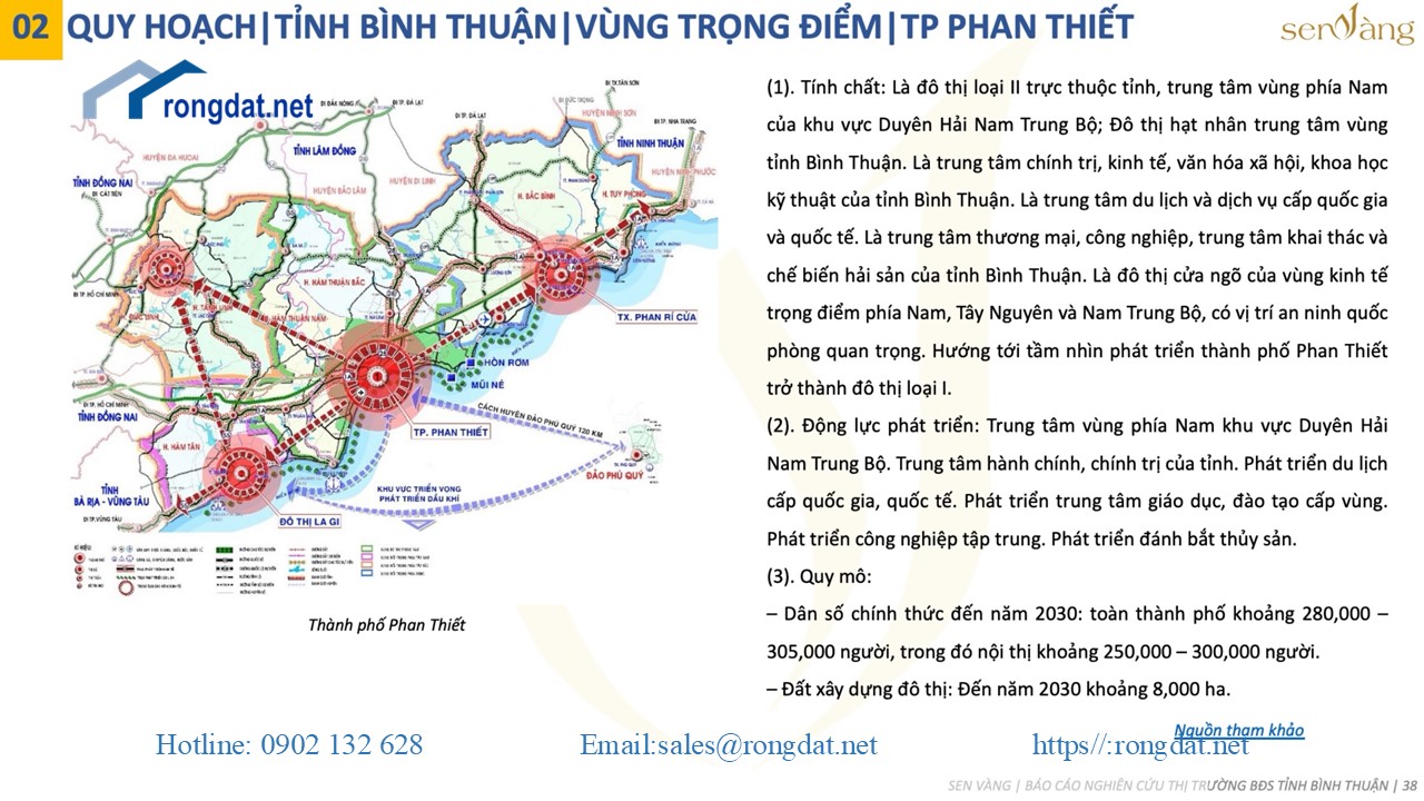 Quy hoạch tỉnh Bình Thuận thời kỳ 2021 - 2030, tầm nhìn đến năm 2050