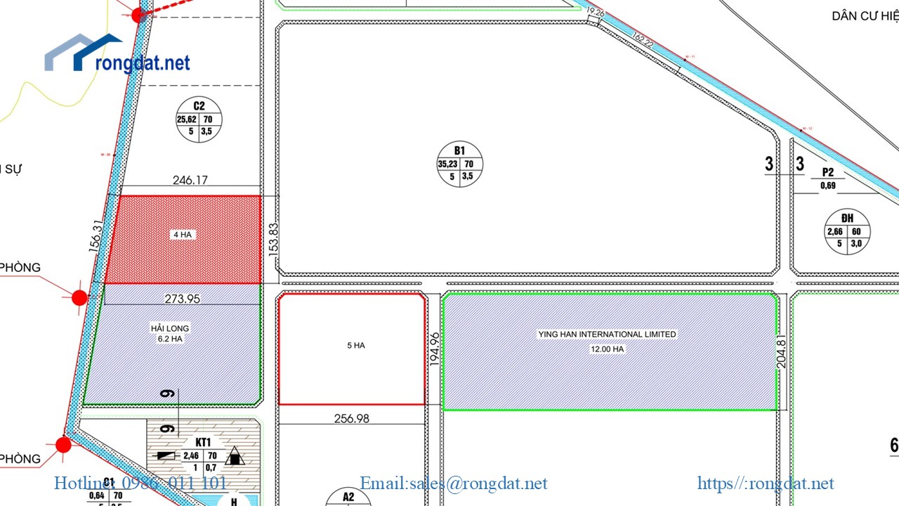 Bán 25.62 ha đất tại Khu Công Nghiệp Hoà Hội, tỉnh Bình Định