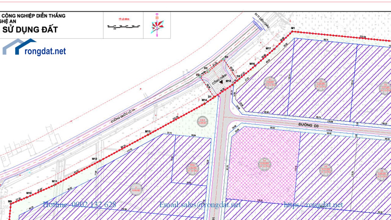 BÁN 1.6HA ĐẤT TẠI CỤM CÔNG NGHIỆP DIỄN THẮNG, TỈNH NGHỆ AN
